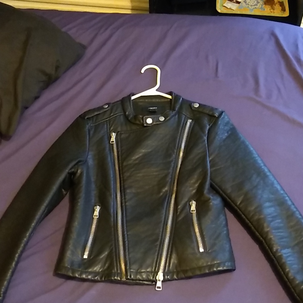 Forever 21 Black Polyester Jacket - image 1
